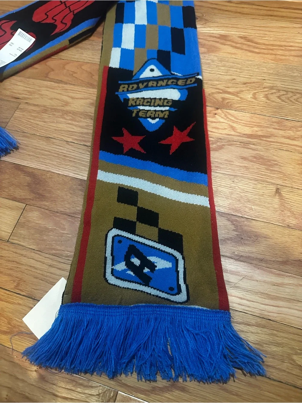 NWT Urban Outfitters Checkered Soccer Scarf Philadelphia Racing